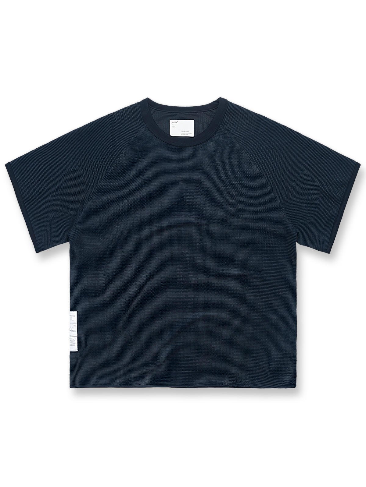 製品画像: 配色ワッフル編みショートスリーブTシャツの正面