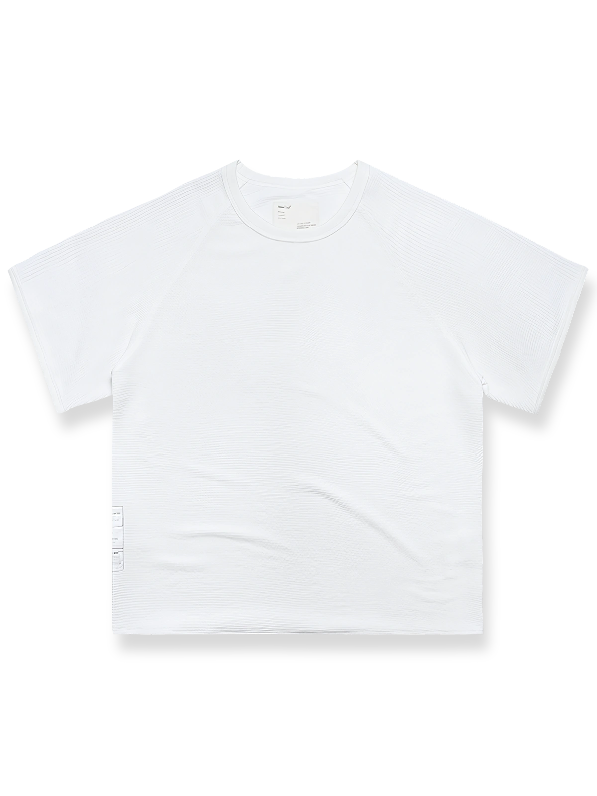 製品画像: 配色ワッフル編みショートスリーブTシャツの正面