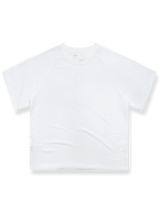 製品画像: 配色ワッフル編みショートスリーブTシャツの正面