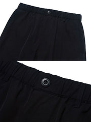 涼感快適ナイロンワイドパンツ