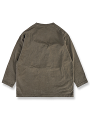 草木染めダブルポケット長袖Tシャツ正面図