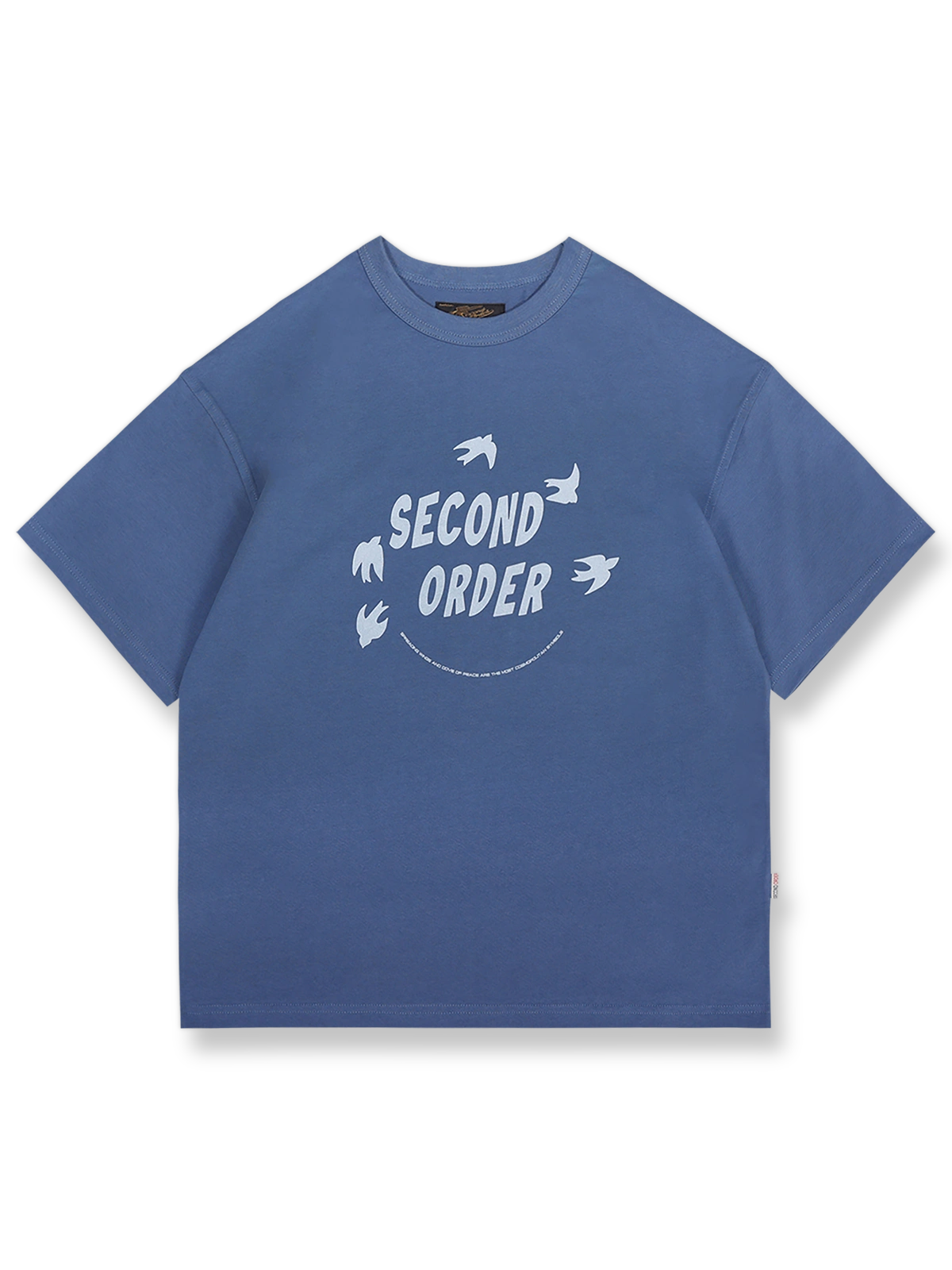 ビンテージプリント ドロップショルダー 半袖Tシャツ正面