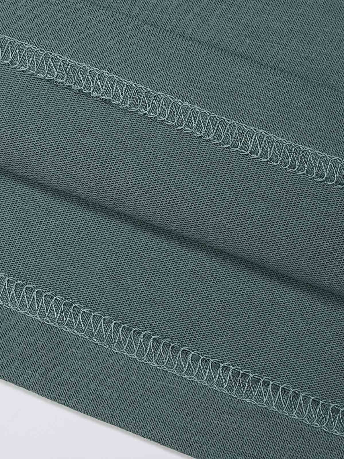 ビンテージプリント ドロップショルダー 半袖Tシャツのディテール、プリントと生地のテクスチャ