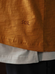 定番 スラブコットン ヘンリーネック 半袖Tシャツ