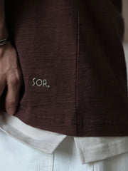 定番 スラブコットン ヘンリーネック 半袖Tシャツ