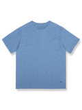 定番スラブコットン ヴィンテージ ヘンリーネック Tシャツの詳細、ボタンと生地のテクスチャーを含む