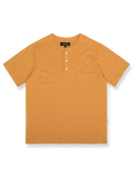 定番スラブコットン ヴィンテージ ヘンリーネック Tシャツ正面展示