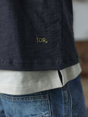 定番 スラブコットン ヘンリーネック 半袖Tシャツ