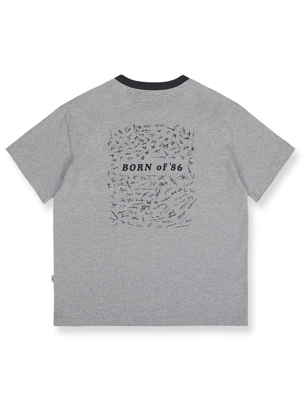 ヴィンテージプリント パイピング ポケットTシャツ正面図