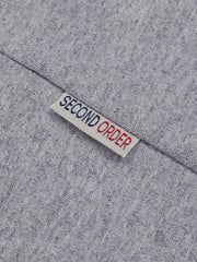 ヴィンテージプリント パイピング ポケットTシャツの背面図、プリントの詳細「FRESH BEER FROM Second order CLOTHING INDIES」を含む