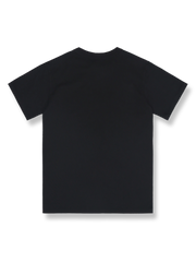 アメリカンヴィンテージの重厚なスカルモーターサイクルプリント半袖Tシャツの全体図