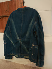 ヴィンテージウォッシュワークデニムジャケット