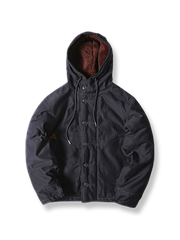 裏ウール混 フード付き N-1ジャケット