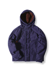 裏ウール混 フード付き N-1ジャケット