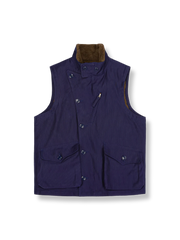 ウール混 スタンドカラーベスト