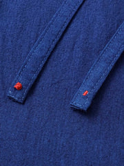 蓝染めワイドデニムパンツ