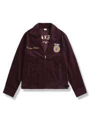 刺繍入り コーデュロイワークジャケット