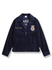 刺繍入り コーデュロイワークジャケット