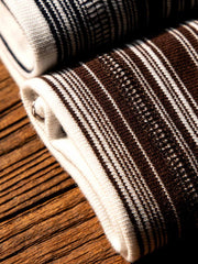 ボートオールロゴ刺繍 ストライプTシャツ