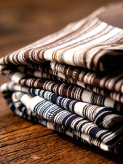 ボートオールロゴ刺繍 ストライプTシャツ