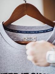 レターフロッキープリント半袖Tシャツ