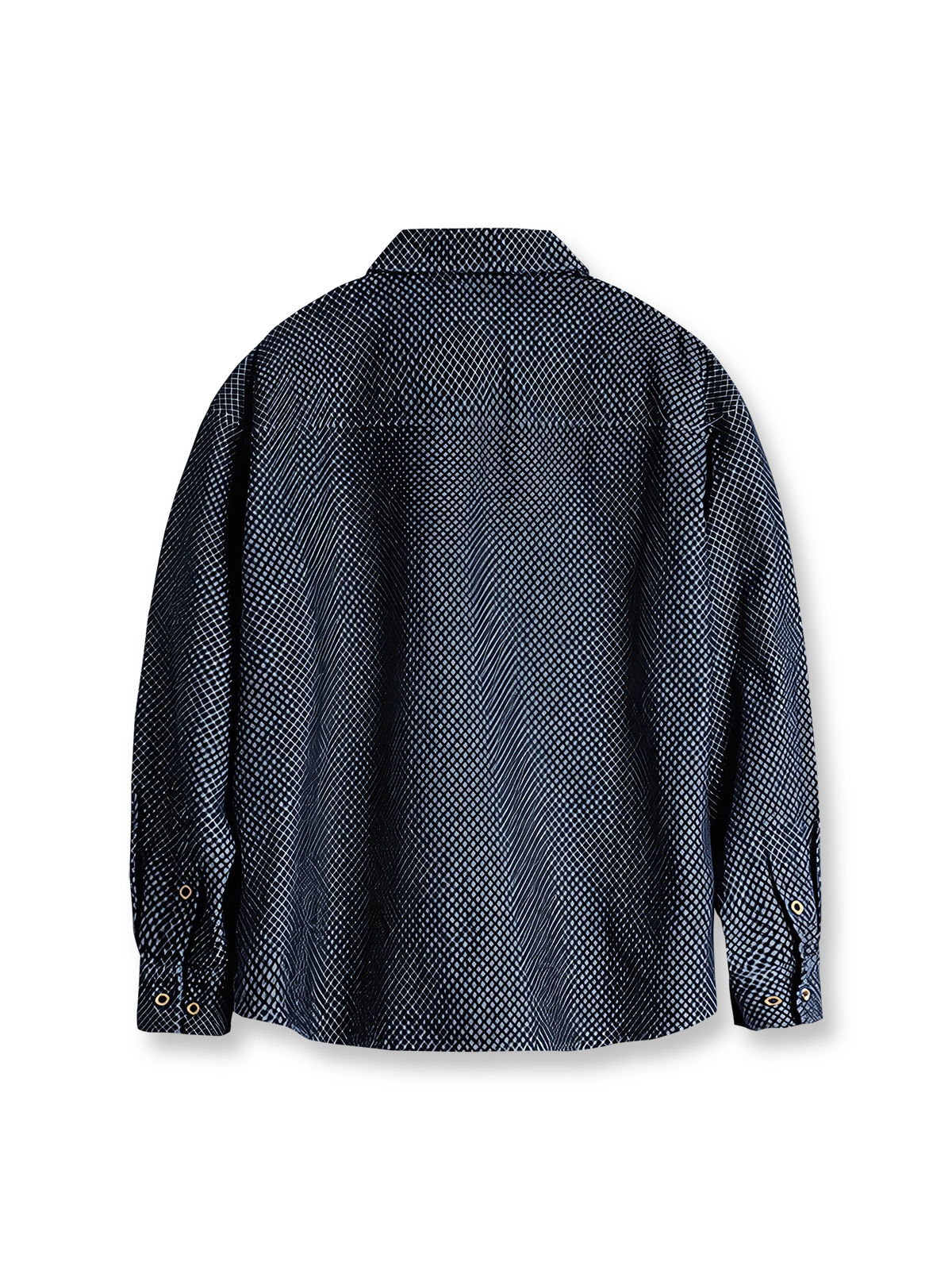 製品画像
チェッカーボードデニムシャツ クラシックなチェッカーボード柄と丈夫なデニム生地を使用し、レトロなストリートスタイルを演出するカジュアルシャツ。アメリカンヴィンテージの要素を取り入れ、ユニークなデザインで日常使いに最適。
詳細画像
チェッカーボード柄のディテールと、しっかりとしたデニム生地の質感を強調した画像。耐久性のある縫製と、ボタンのディテールが特徴的。