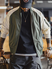 ヴィンテージカラーブロックMA-1フライトジャケット