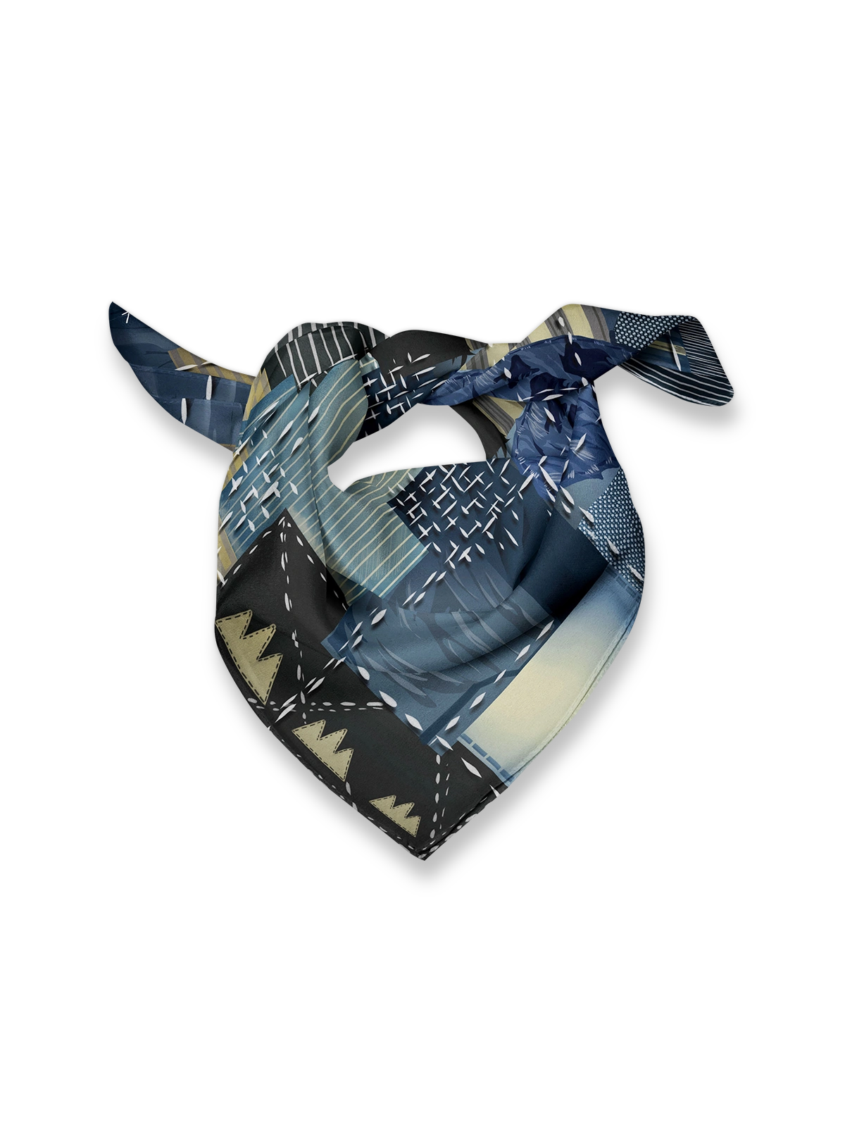 ヴィンテージペイズリー柄バンダナの全体像