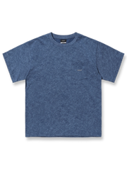 復古風バティック染め半袖Tシャツ正面図