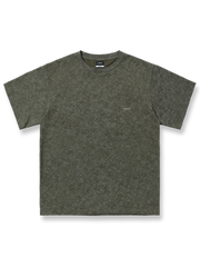 復古風バティック染め半袖Tシャツ正面図