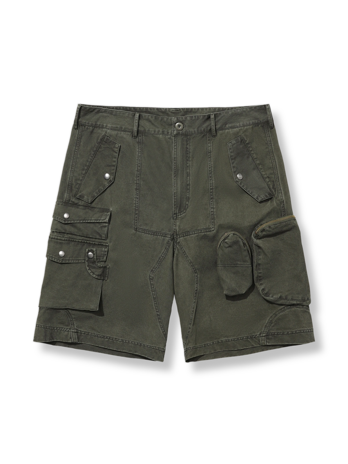 ヴィンテージウォッシュカーゴショーツの全体像