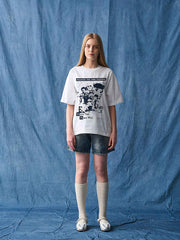 モデルが着用したブレイキング・バッドプリントTシャツ