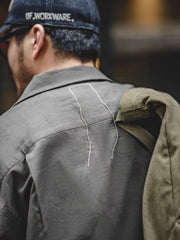 ドロップショルダーコットン 半袖シャツ