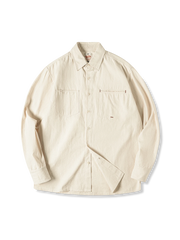 ユニーク ポケット フレンチ ワークシャツ