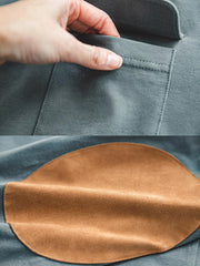 ベロア切り替え ピュア長袖スウェット