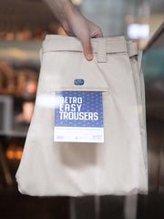 ダブルプリーツ コットン スラックス