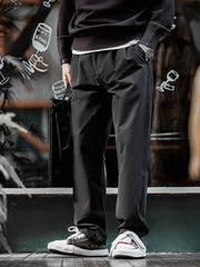 ダブルプリーツ コットン スラックス