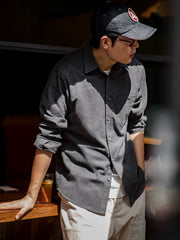 微起毛 フランネル ワークシャツ