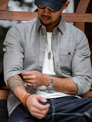 微起毛 フランネル ワークシャツ