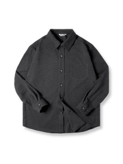 微起毛 Uステッチ ワークシャツ