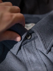 微起毛 Uステッチ ワークシャツ