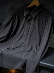 微起毛 Uステッチ ワークシャツ