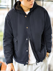 ネイビーフード付き 中綿ジャケット