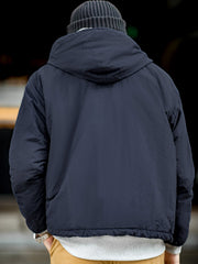 ネイビーフード付き 中綿ジャケット