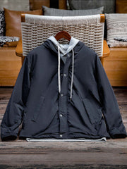 ネイビーフード付き 中綿ジャケット