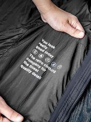 ネイビーフード付き 中綿ジャケット