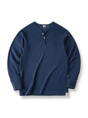 ヘビーウェイト長袖ヘンリーシャツ