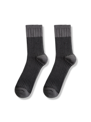 3足セット ブロックニット 中丈ソックス