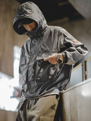 ハーフジップウィンドブレーカー