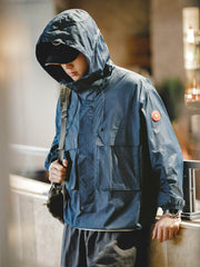 ハーフジップウィンドブレーカー